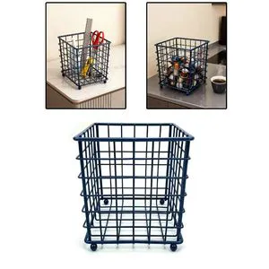 Metal Iron Wire Storage Basket Desktop Coffee Capsule Storage Basket