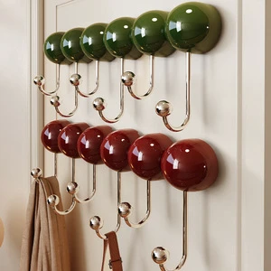 Suction Cup Hook Household No-Drill ABS Material Clothes Hat Storage Rack New Chinese Style Strong Hooks Hanging Hooks