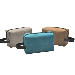 Fashionable Waterproof Polyester Storage Handbag Travel Cosmetic Bag with for Toiletry Wash Kit for Women Men Male Handbag
