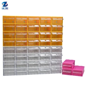 Plastic Drawer Storage Cabinet Multi Size Drawer Hard Plastic Box Screw Box Organizer Stackable