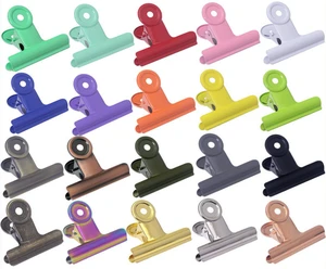 Hot Selling Colorful Bulldog Clips,Colorful Paper Binder Clamps for Office and Home Kitchen