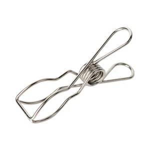 2024 New Product Large 304 Stainless Steel Clothes Pegs/Clothespins with Bag and Box Pattern Durable Metal Material