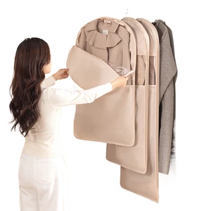 Clothing compression bag, hanging down dust cover, household visible suit protective case, large-capacity storage protector