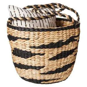 Seagrass Basket Handmade Woven Storage Organizer for Home Decor Wholesale Supplier from Vietnam