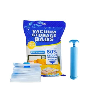 Waterproof Foldable Lightweight Vacuum Storage Bag with Clothing Organizer for Bedding and Clothing