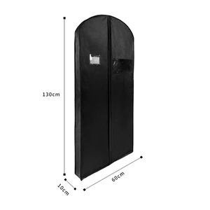 Dust-proof Garment Suit Cover Bag/reusable Non Woven Cover Storage Bags for Clothes Clothing Hanging Storage With Cover
