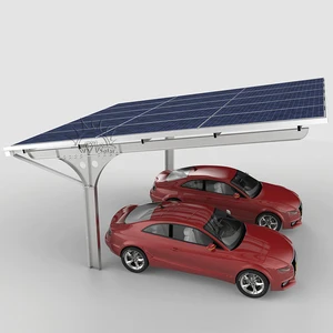 High Waterproof Pv Panel Carport Solar Mounting System Customized Solution Solar Carport Structure