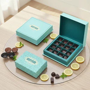 Custom Christmas Candy Packaging Elegant Luxury Chocolate Gift Boxes For Various Snacks, Dried Fruits, Nuts, And Biscuits
