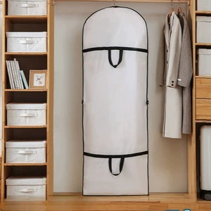 Clothes Dust Cover Household Thickened Waterproof Suit Coat Dust Cover Cabinet Hanging Folding Coat Wedding Dress Dust Bag