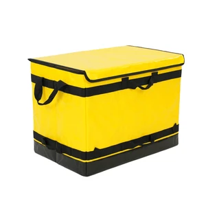 Large Capacity Durable PP Foldable Delivery Tote Bags With Zipper For Parcel Sorting