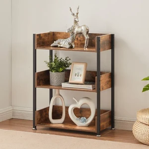 Customized Modern Convenient Wood Wall Mounted Corner Storage Rack for Living Room Handmade Durable Sustainable