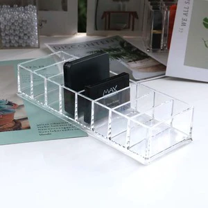 Clear Plastic 8 Slots Blush Powder Household Cosmetics Storage Box Lipstick Holder Makeup Organizer Cosmetic Makeup Tools Case