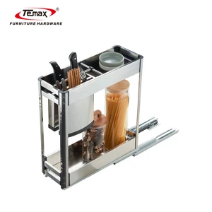 Temax 2026 New Kitchen Drawer Organizer with Stainless Steel Storage System for Kitchen Cabinet Furniture Accessories