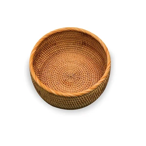 Handmade Woven Storage Jute Basket with Handles Natural Laundry Toy Towels Blanket Storing Multiple Items Home Decoration Gift