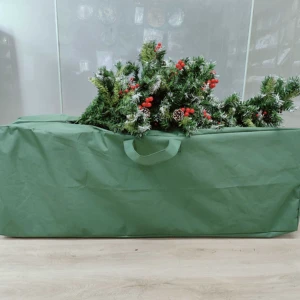 Large Capacity Waterproof PE Oxford Woven Rectangular Christmas Tree Storage Bag Festival Gift Bedding Storage Solution Anhui
