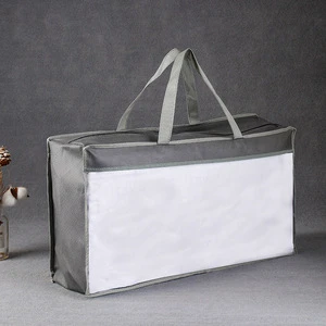 Non-woven Customized Size Blanket Bags Home Textile Storage Organizer Packing Bags for Clothes Bag