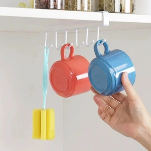 Creative Mug Kitchen Metal Cabinet Storage Cup Rack Hooks Decoration Black Cups Storage Rack