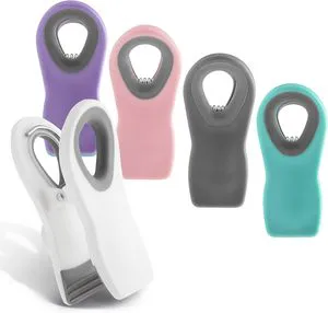 YIGO Plastic Multicolor Magnetic Bag Clips for Food Storage Bread Bags and Food Bags (Food Grade)