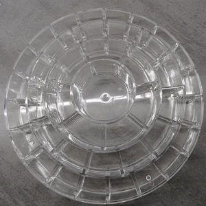 Modern Acrylic Thickened Desktop Round Cosmetic Lipstick Storage Box with 5-10kg Capacity Beautiful and Unique Neat and Tidy