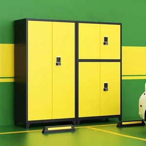 Metal Tool Locker and Bicycle Storage Box for Garage Parking Multi Use Shelves Steel Cabinet