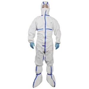 Chemical Protective Coverall Dust Water Proof Clothing Manufacturer Type 4B Hooded Coverall OEM Available