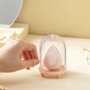 Washable Reusable Makeup Sponge Holder Beauty Sponge Blender Travel Case Cosmetic Sponge Carrying Case Container