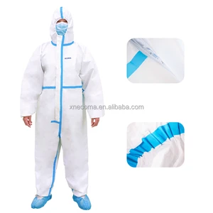 ECOMA Coverall Disposable Dust-Proof Breathable White PPE Painting Spraying Industrial
