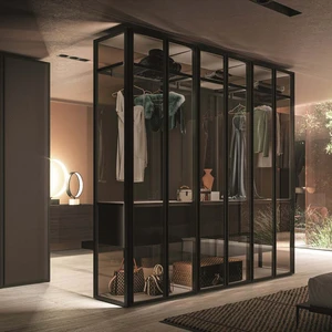 Luxury Modern LED Light Durable Eco-Friendly Moistureproof Large Capacity Customizable Size Walking Clothes Organizer Wardrobe