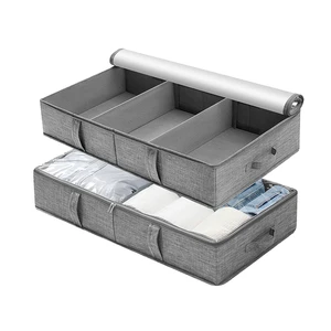 Customizable Popular Foldable Non-Woven Fabric Cubes Under Bed Cloth Storage Box