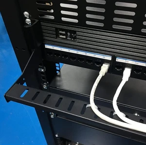 Customizable Server Rack Cable Management Lacer Bar Heavy Duty Steel Cable Organizer for Network Cabinets