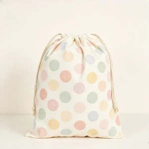 Classic Canvas Drawstring Storage Bags Reusable & Portable Custom Design for Jewelry & Cosmetics Recyclable Gift