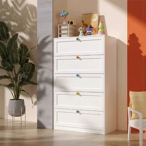 Modern 5-Drawer Steel Chest of Drawers Freestanding New Style Bedroom Living Room Home Storage Cabinet Direct From Factory