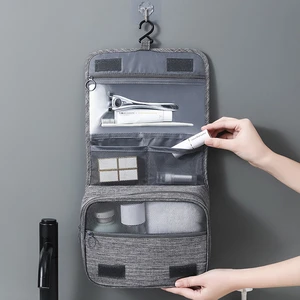 Hanging Travel Toiletry Bag Organizer Hygiene Dop Kit with Hook Accessories Bathroom Makeup Cosmetic Bag Custom Logo