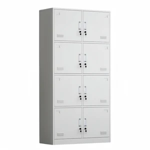 Modern Steel Lockable Durable Storage Lockers Metal Wardrobe Cabinets for Workshop Gym School Hospital Use