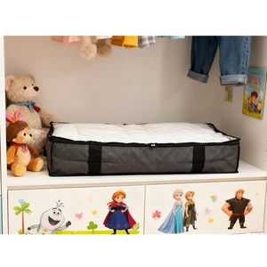 Fabric Foldable Under Bed Storage Box Organizer Containers Underbed Clothes Storage Bags With Clear Window