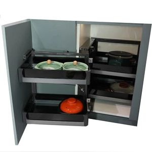 For Modern Eco-Friendly Pull Out Kitchen Storage Basket for Seasoning and Pantry Organization