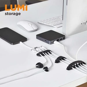 CC17-4 Wholesale Cable Management Cord Organizer Kits Wire Cable Cleeving Ties Clips Desktop Cable Holders Clips Organization