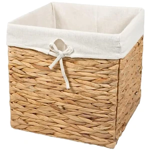 Foldable rectangular storage baskets woven natural water hyacinth Handmade Storage Basket Wholesale eco-friendly Made in Vietnam
