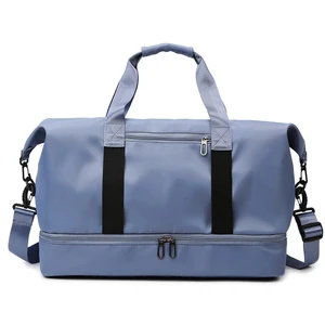 Customized Logo Yoga Fitness Gym Sports Bag Wet And Dry Separation Swimming Travel Bag Shoe Box Duffel Bag Weekend Sports Bag