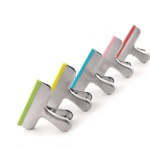 2026 New Design 80*65mm Seal Pour Food Storage Bag Clip Large Snack Bag Sealing Clip Metal Clip