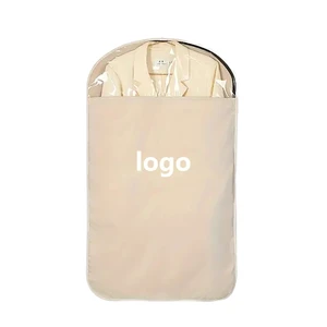 Custom Logo Household Nylon Clothing Dust Cover with Visible Window Hot-Selling Cross-Border Coat Jacket Storage Bag