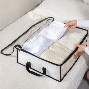 Under-bed Foldable Portable Multi-Purpose Moisture-Proof Clothing Storage Bag for Dormitory Home Use Storing Quilts Clothes