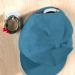 Single Tier Wall-Mounted Storage Hook For Plastic Baseball Caps Multifunctional Organizer
