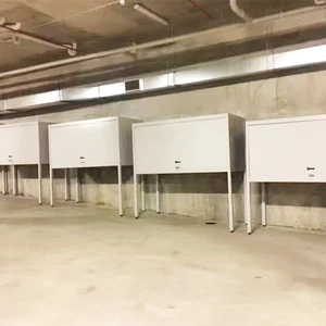 Large Capacity Metal Apartment Over Car Bonnet Garage Storage Cabinet with Knock-down Structure and Detachable Design