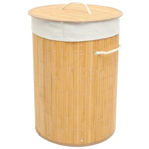 Bamboo Woven Laundry Basket Clothes Storage Basket Bathroom supplies Products made from Vietnamese bamboo laminate Wholesale