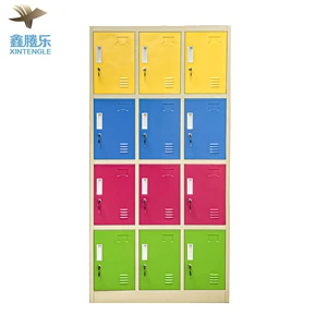 Wholesale Modern 12-Door Steel Knock-Down Storage Locker RFID Lock Gym Bedroom Home Office Outdoor Hotel Filing Cabinet