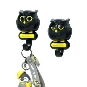 High Quality Cheap Price 6 Kind Color Owl Creative Hooks Utility Cute Decor Hooks Non-drilling Hanger Rack Hook