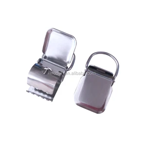 Heavy Duty Strong Stainless Steel 1 Inch Suspender Clip for Garment