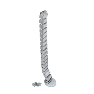 Emuca Pipe 4 Plastic Cable Management Column Model 6210025 with Painted Aluminum Accessory Made in Spain