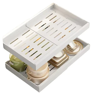 Expandable Precision Dimensions Multifunction Cabinet Organizer Drawer Pull Adhesive Slide Storage Shelf Divider Racks for